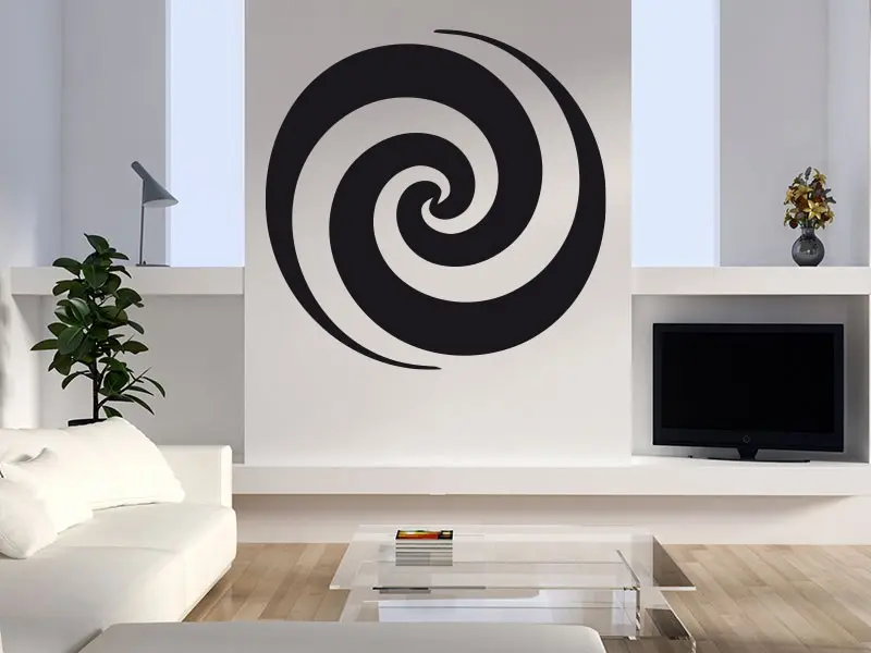 Sticker mural Spirale 2 résultat en situation