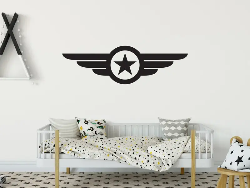 Sticker mural Emblême Aviation militaire résultat en situation