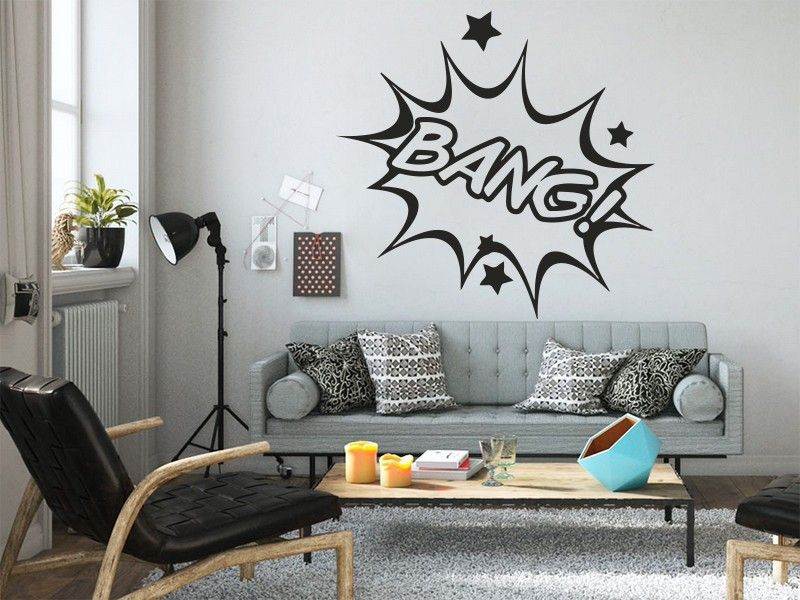 Autocolante de parede Pop Art BD BANG!