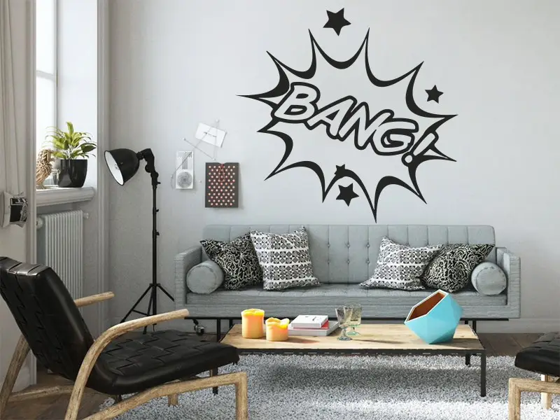 Autocolante de parede Pop Art BD BANG! Autocolante de parede Pop Art BD BANG!