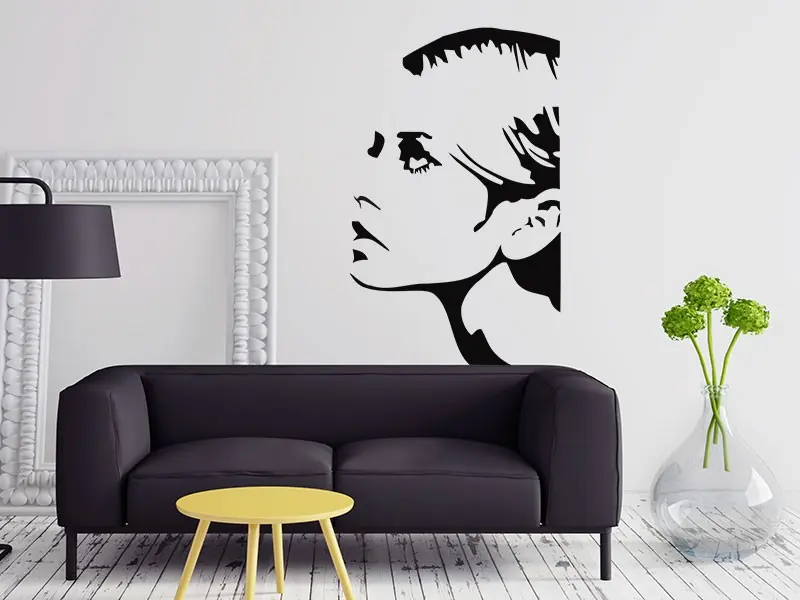 Sticker mural Profil Twiggy résultat en situation