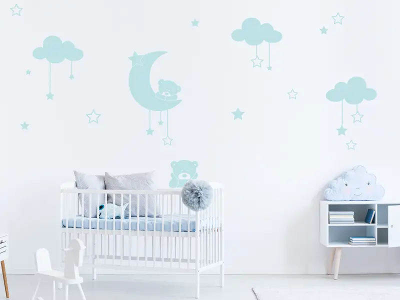 Sticker mural Oursons Pack Oursons résultat en situation Sticker Pack Oursons
