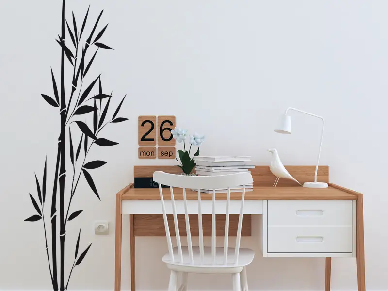 Sticker mural Bambou Bambou 3 résultat en situation Sticker Bambou 3