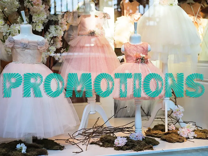 Autocolante para montra Promotions Lumière Soleil