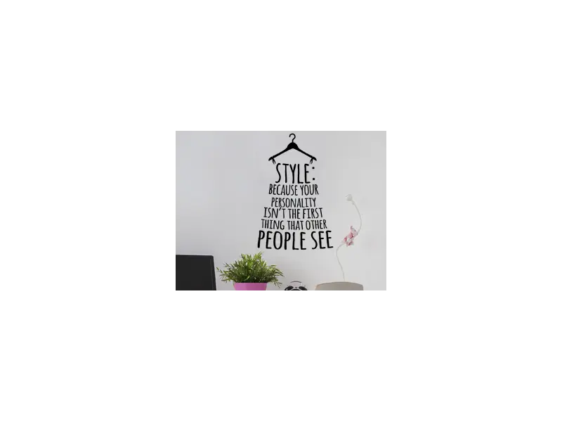 Sticker mural Stickers Textes & Citations Style : Your personality résultat en situation gros plan Sticker Style : Your personality