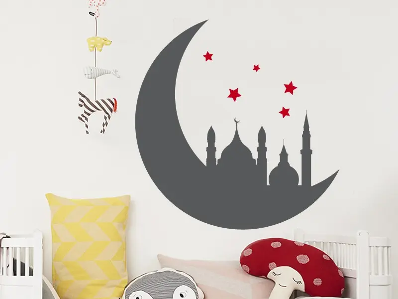 Sticker mural Féerique Mille et une nuits résultat en situation gros plan Sticker Mille et une nuits