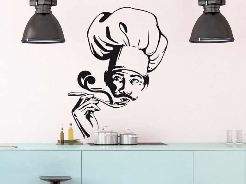 Autocolante de parede Chef 2