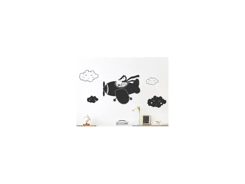 Sticker Petit Avion Nuage