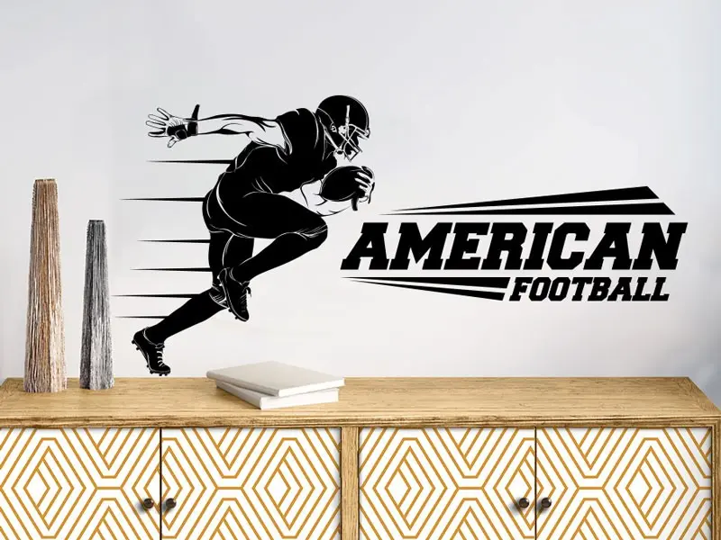 Sticker mural Football Football Americain résultat en situation Sticker Football Americain
