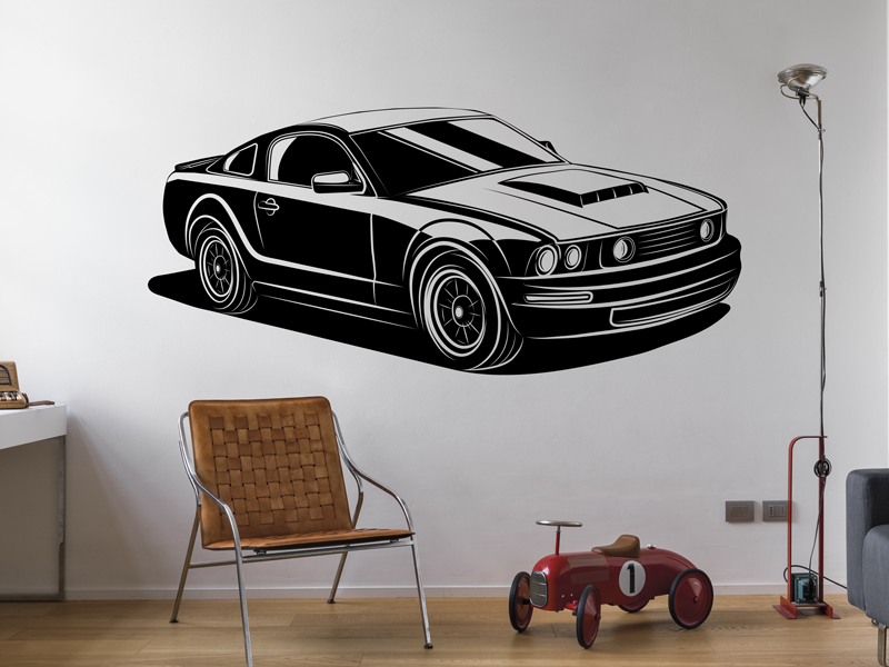 Autocolante de parede Carro Muscle Car