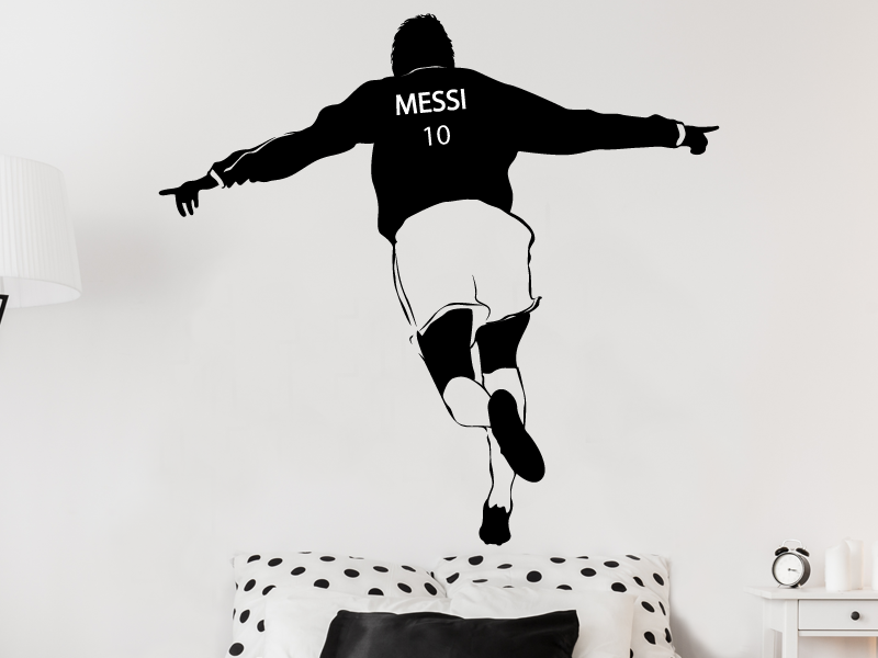 Sticker mural Joueur de Foot But résultat en situation