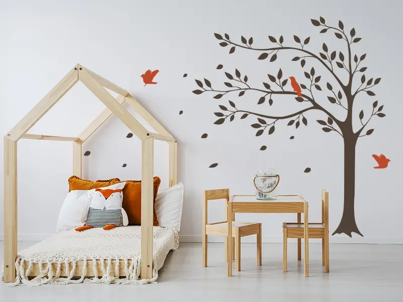 Autocolante Árvore do Outono 6 résultat en situation Autocolante Árvore do Outono 6 résultat en situation