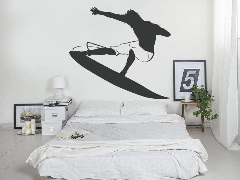 Autocolante de parede Surfista 3