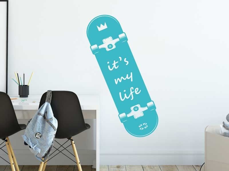 Sticker mural Skateboard 3 résultat en situation
