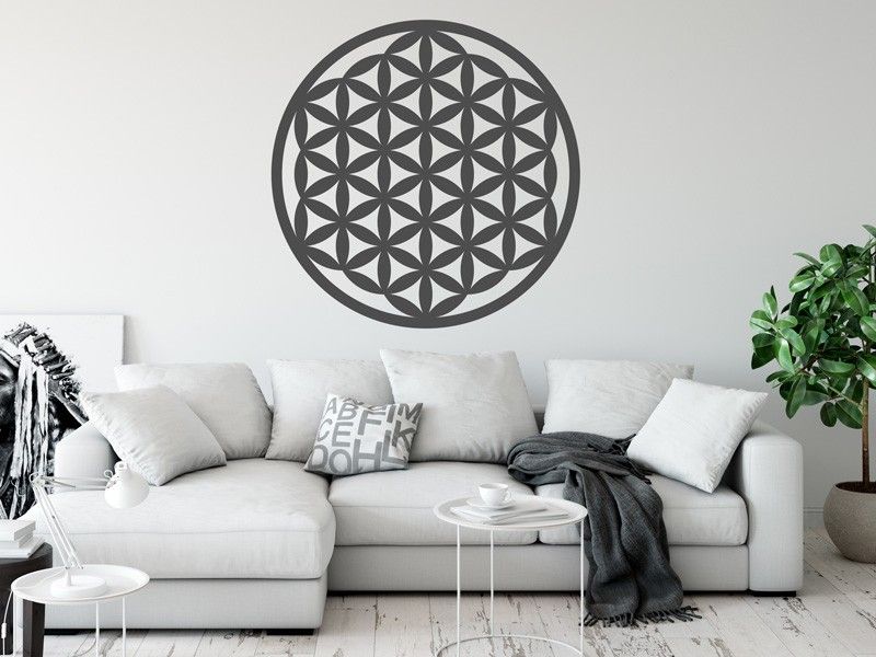 Autocolante de parede Flor da Vida Zen