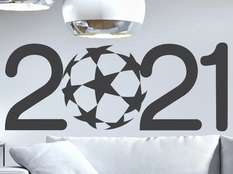 Autocolante Futebol 2021 Balão résultat en situation gros plan Autocolante Futebol 2021 Balão