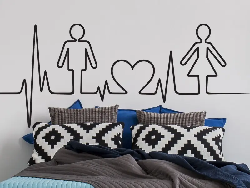 Autocolante de parede Love Frequência