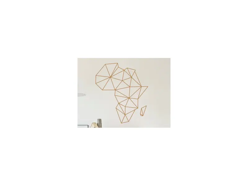 Autocolante de parede Mapa de Africa Geométrico