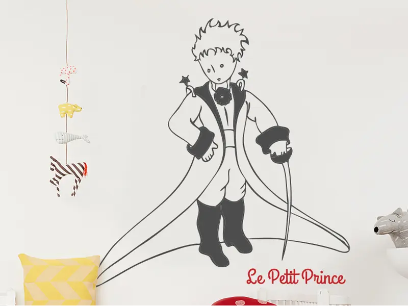 Sticker mural Petit Prince Le Petit Prince 4 résultat en situation gros plan Sticker Le Petit Prince 4