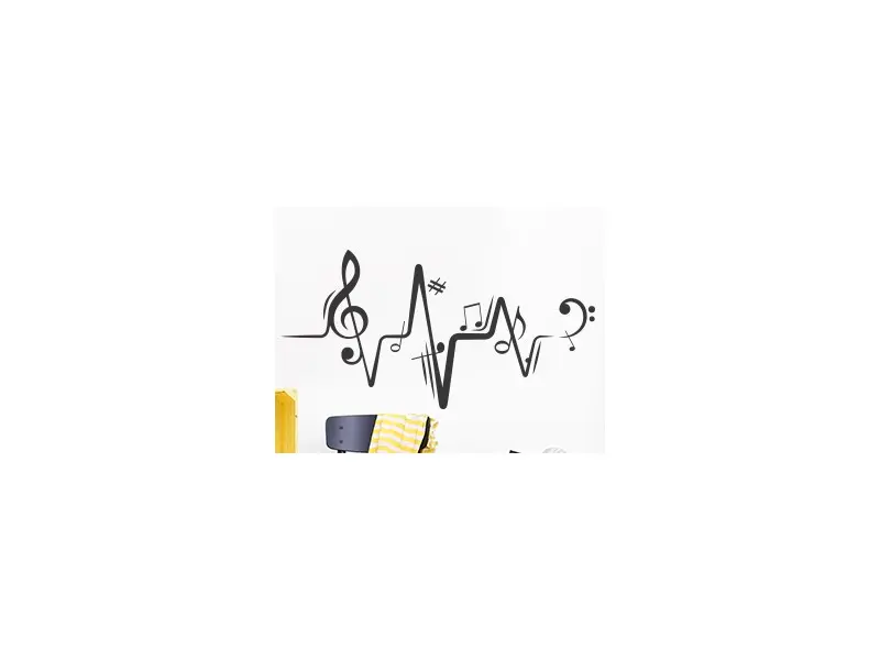 Sticker Partition Musique Electro