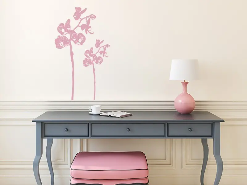 Autocolante Flor Orquídea 2 résultat en situation Autocolante Flor Orquídea 2 résultat en situation