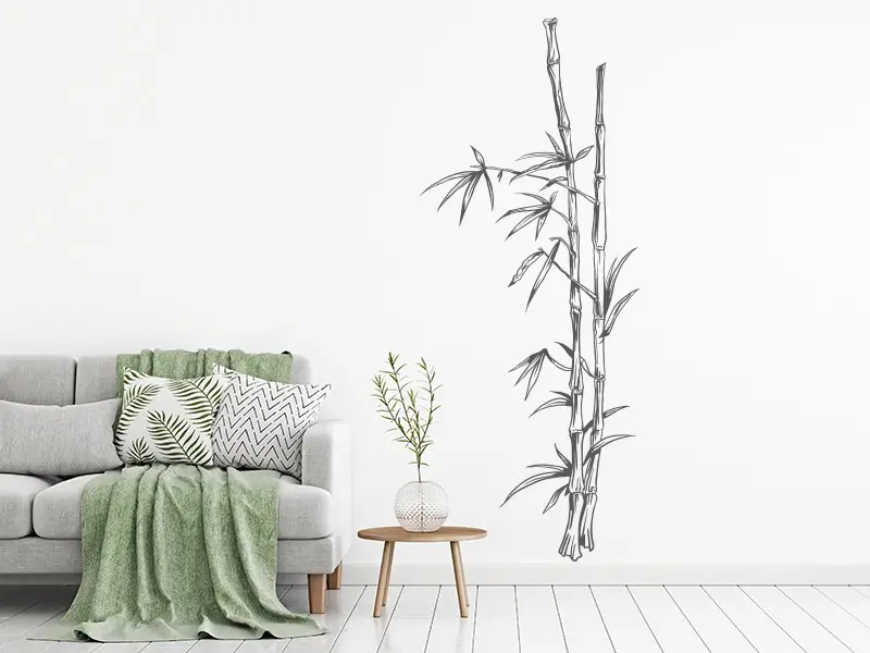 Sticker mural Bambou Bambou 2 résultat en situation Sticker Bambou 2