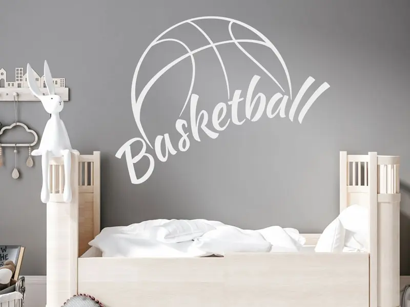 Sticker mural Basketball 2 résultat en situation