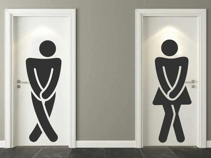 Autocolante de parede WC Women & Man 2