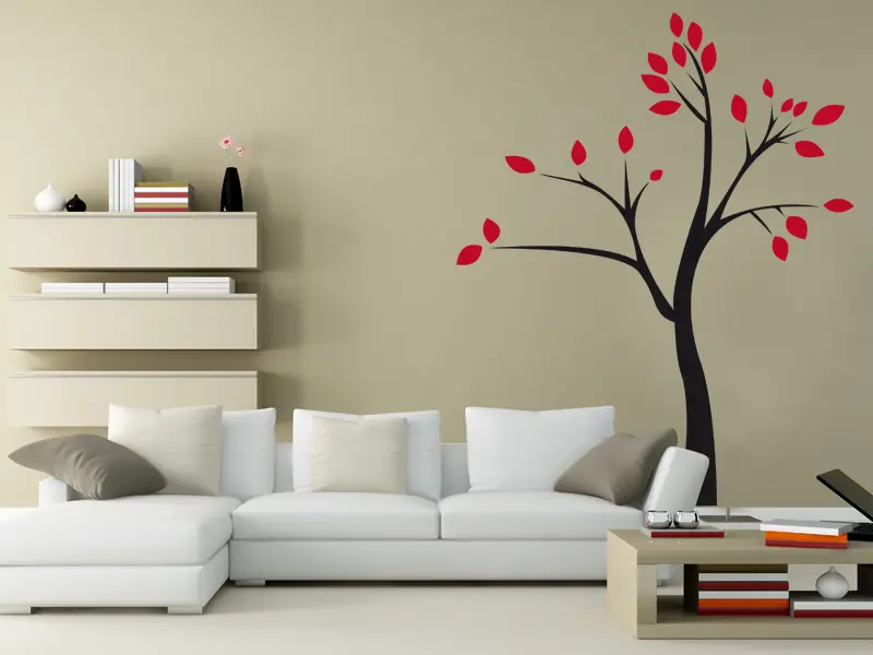Sticker mural Stickers Arbres Arbre Design résultat en situation Sticker Arbre Design