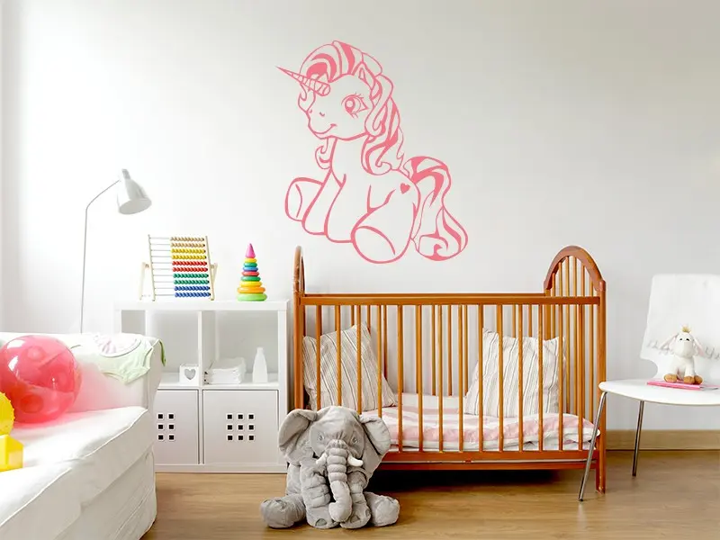 Sticker mural Licorne résultat en situation Sticker mural Licorne résultat en situation