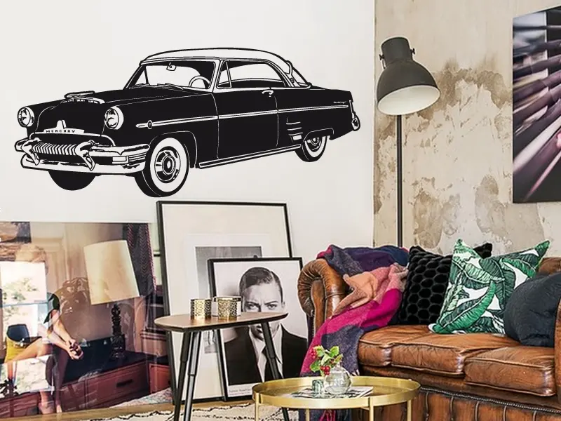Sticker mural Auto & Moto Mercury Car résultat en situation Sticker Mercury Car