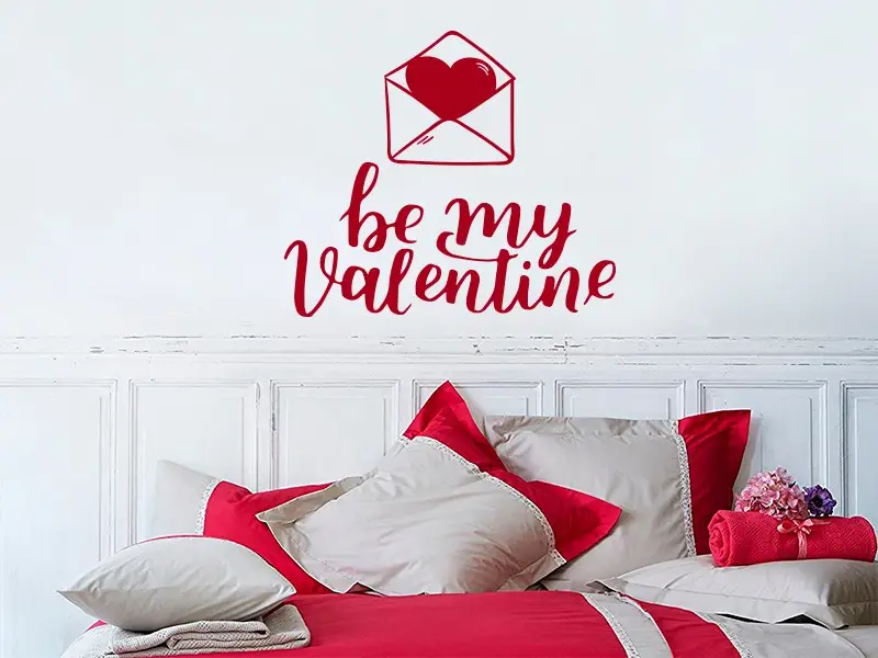 Autocolante de parede Be My Valentine Autocolante de parede Be My Valentine
