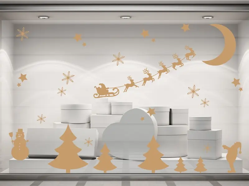 Autocolante de parede Pack Decorativo de Natal 2