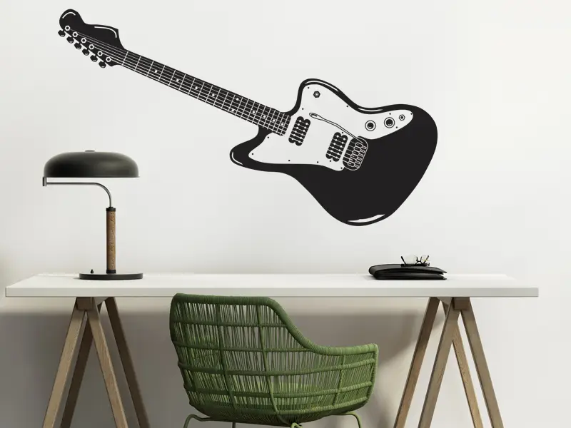 Autocolante de parede Guitarra Electrica Autocolante de parede Guitarra Electrica