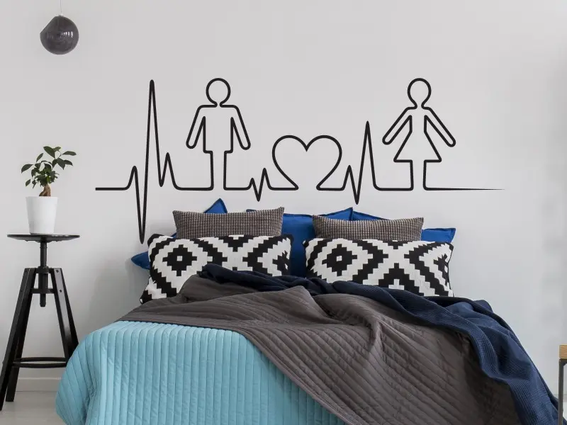 Autocolante Love Frequência résultat en situation