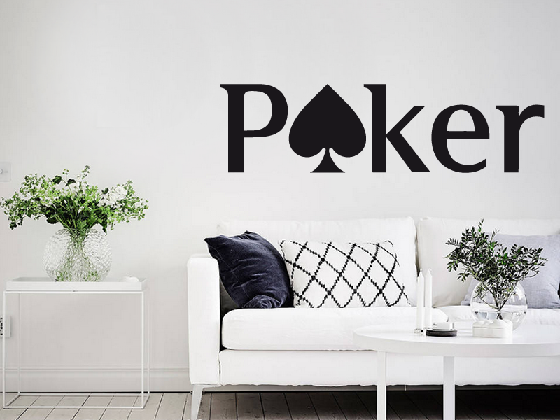 Autocolante de parede Poker Star