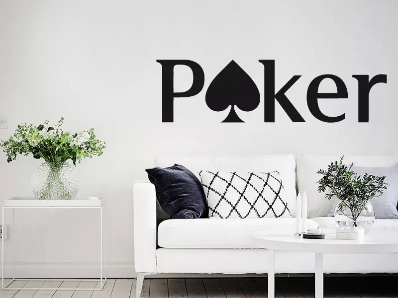 Autocolante de parede Poker Star Autocolante de parede Poker Star