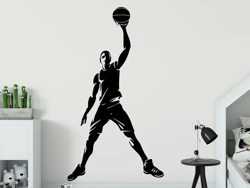 Sticker mural Basket Ball Joueur 2 résultat en situation