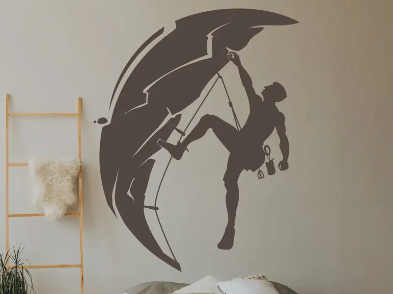 Sticker mural Autres Sports Escalade Alpinisme montagne 2 résultat en situation gros plan Sticker Escalade Alpinisme montagne 2