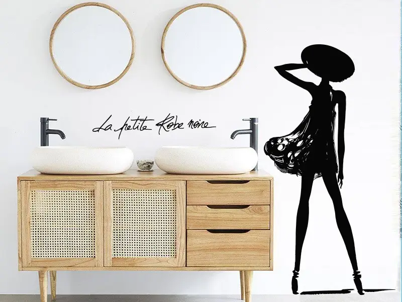 Autocolante de parede La Petite Robe Noire Guerlain 3 Autocolante de parede La Petite Robe Noire Guerlain 3