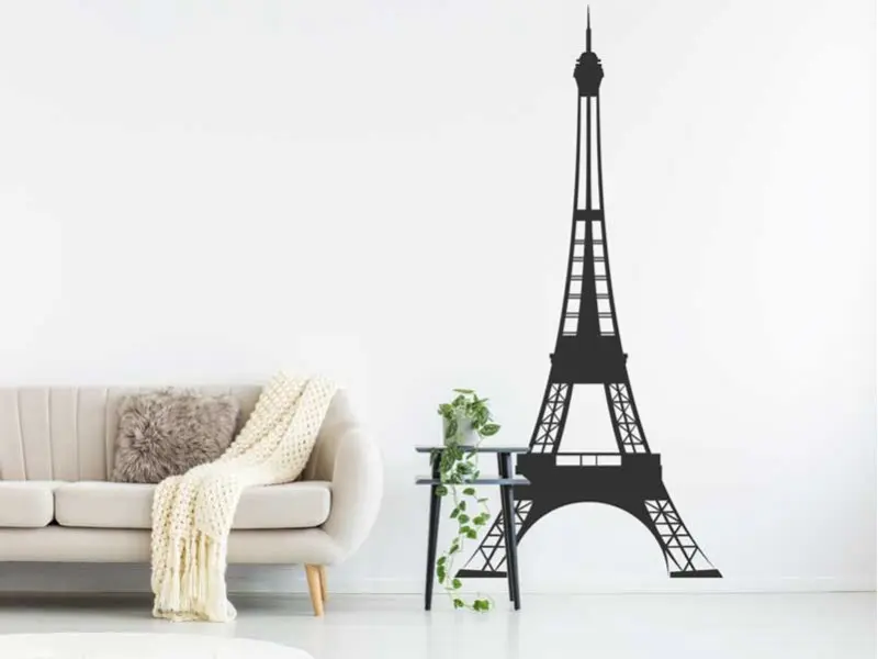 Sticker mural Tour Eiffel Paris 2 résultat en situation Sticker mural Tour Eiffel Paris 2 résultat en situation
