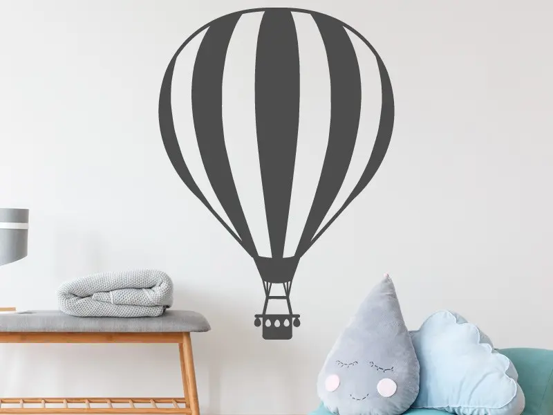 Sticker mural Avions & Bateaux Mongolfière résultat en situation gros plan Sticker Mongolfière