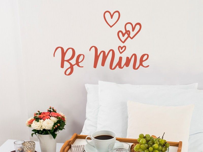 Sticker mural Be Mine résultat en situation