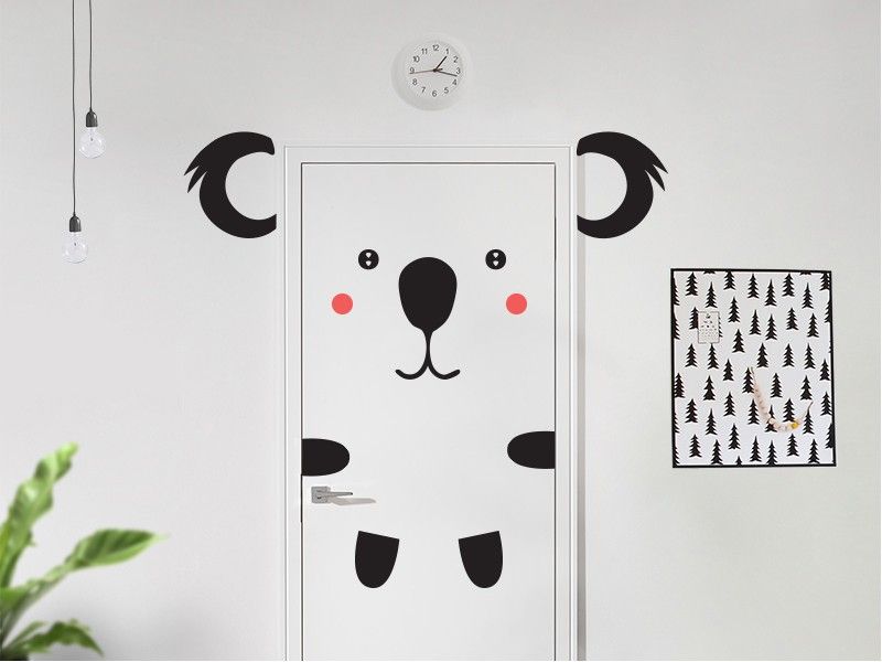 Autocolante de parede Koala na Porta