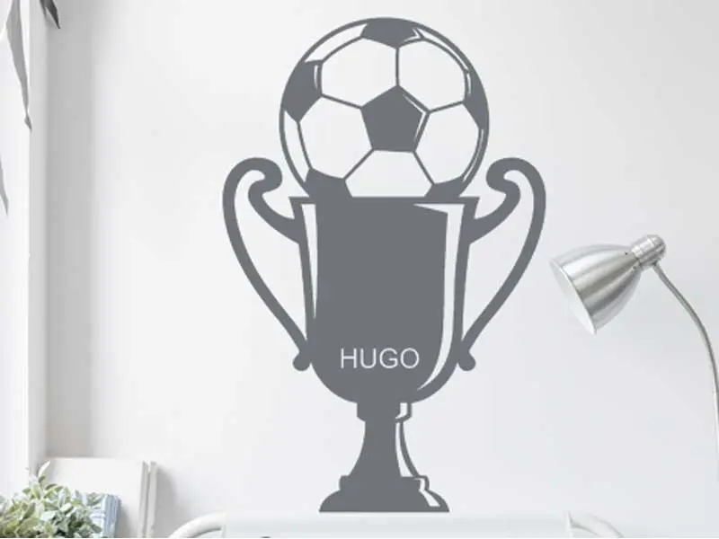 Sticker mural Football Trophée de Foot 2 résultat en situation gros plan Sticker Trophée de Foot 2