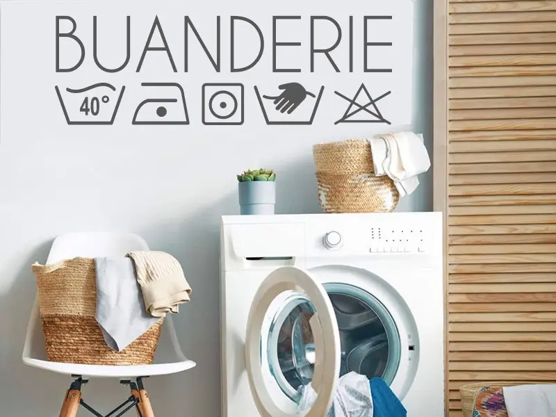 Sticker Buanderie 2