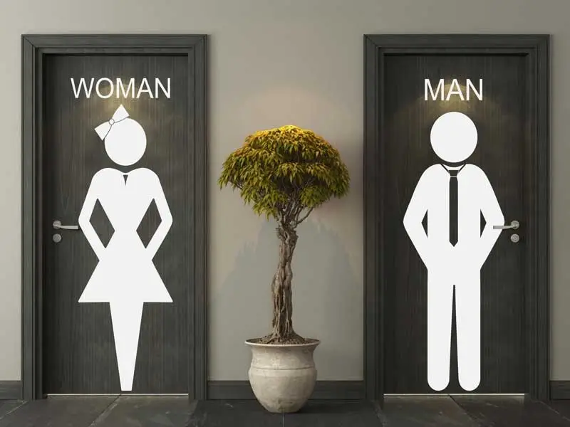 Autocolante de parede WC Women & Man Autocolante de parede WC Women & Man