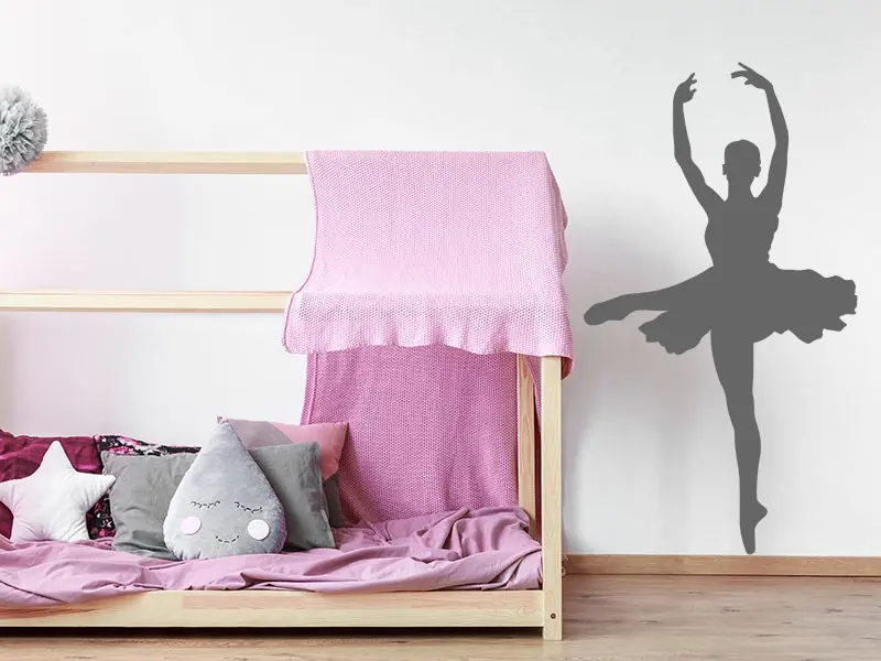 Sticker mural Sport Danseuse Classique 2 résultat en situation Sticker Danseuse Classique 2