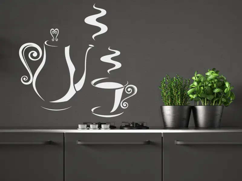 Sticker mural Thé - Café Thé résultat en situation Sticker Thé