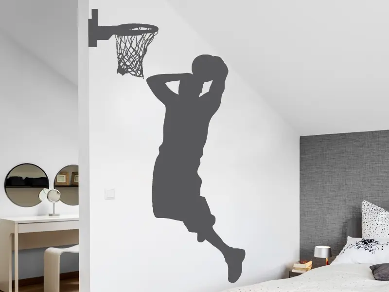 Sticker mural Autres Sports Basket résultat en situation Sticker Basket